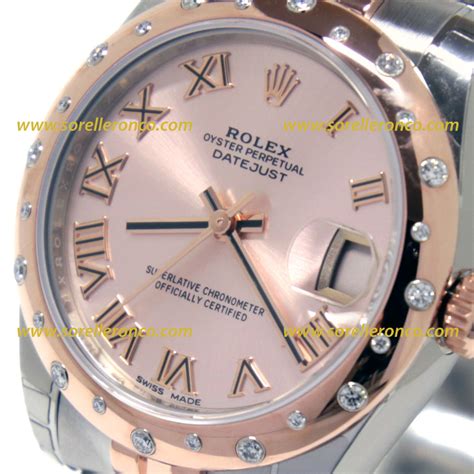 rolex datejust oro rosa e diamanti|rolex datejust 31.